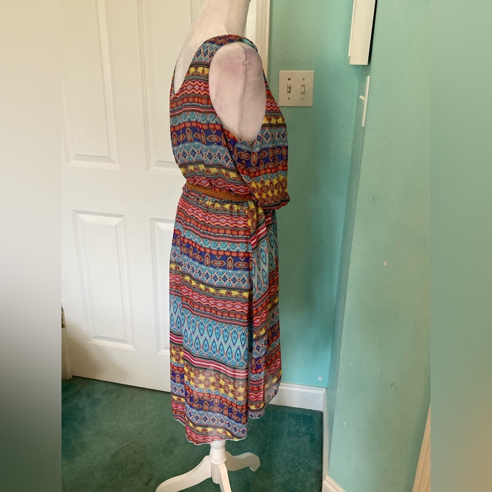 Love Reign Multicolored Geometric Pattern Sleevel… - image 6